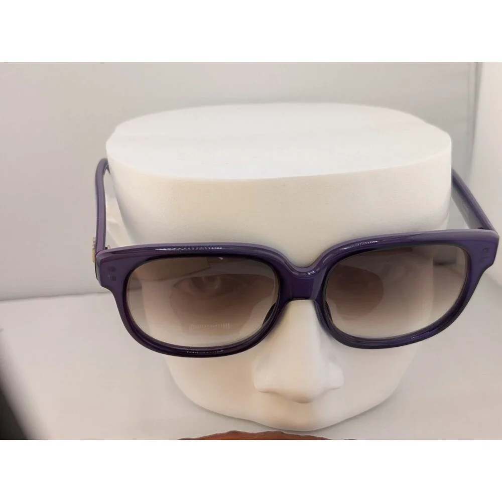 Vintage Emmanuelle Khanh Paris 8080 Purple Acetate Sunglasses France EUC